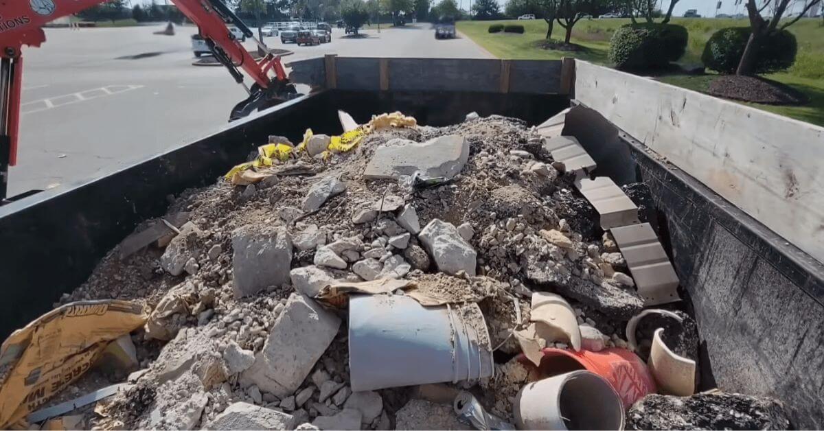 Concrete and Heavy Debris Dumpsters in Burlington Nc